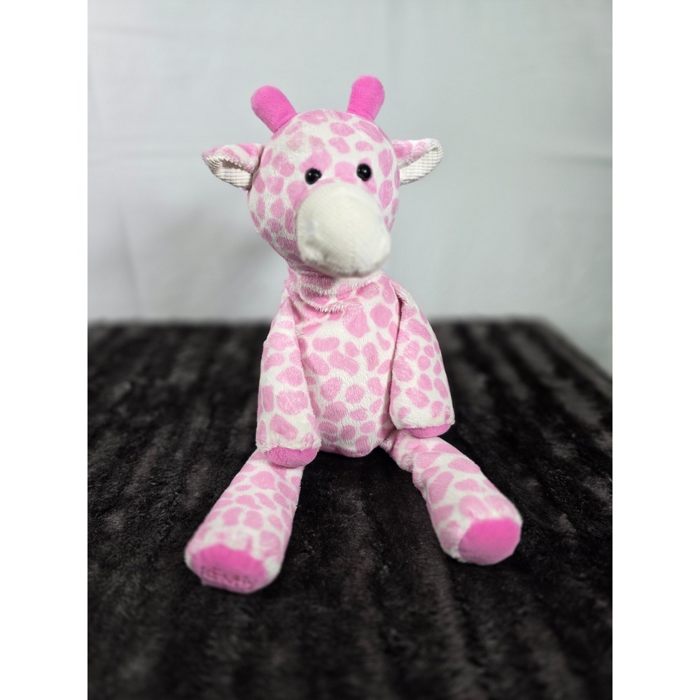 Scentsy Buddy Giraffe Plush Pink White Spotted Stuffed Animal Braided Tail Toy